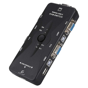 Switch KVM USB a 4 Porte con Interfaccia VGA e DVI, Controlla 4 PC con Singolo Monitor, Tastiera e Mouse, Risoluzione 4K 1920x1440, Disponibile! - Product Image 3