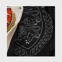 Blousons universitaires en toile sans col en laine de haute qualité, personnalisables avec logo, pour hommes et femmes, style streetwear décontracté, vente en gros OEM