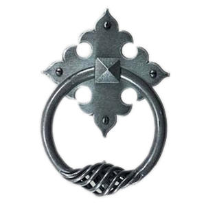 Latest Design Wrought Iron Ring <b>Door</b> Knocker on <b>Plate</b> for Home Decoration and Improvements - Product Image 4