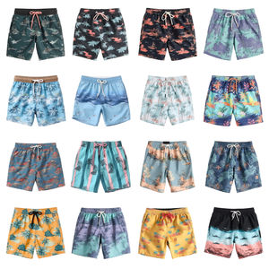 กางเกงชายหาดขาสั้นผู้ชายแบบแห้งเร็ว2024ชุดว่ายน้ำระบายอากาศได้ดีในฤดูร้อนพร้อมกางเกงเอวสูงสีทึบ - Product Image 6