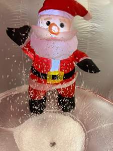 Grand Joyeux Noël UV Imprimé Père Noël Bas Géométrique Maison Cadeau De Noël Cadeau De Fête Saison Nouvelle Arrivée Classique - Product Image 3