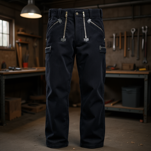 PAUL Work Trousers Size 48 Black FHB Pant & Skirt <b>Hangers</b> - Product Image 3