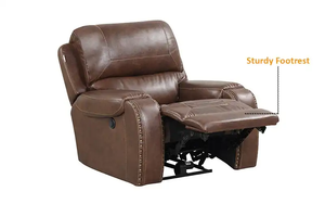 AMERICAN COLLECTION <b>LEATHER</b> AIR POWER MOTION <b>RECLINER</b> <b>CHAIR</b> - Product Image 2