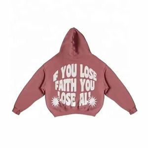 Conjunto de chándal recortado de dos piezas de gran tamaño para mujer Vintage sólido francés Terry ácido lavado desgastado bordado Zip-Up Sweatsuit - Product Image 5