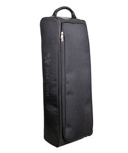 Tall Black Oxford Eco-Friendly Equestrian Boot <b>Bag</b> with Handle and <b>Zipper</b> Durable <b>Storage</b> Case for Travel Stable Use - Product Image 3