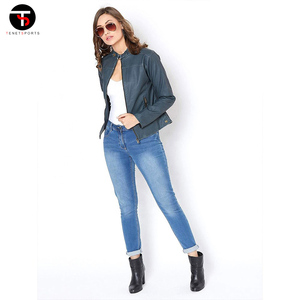 2025 vente en gros dames en cuir PU veste longue coton manteau avec tissu pour vêtements d'hiver dernière conception veste polaire pour les femmes - Product Image 6