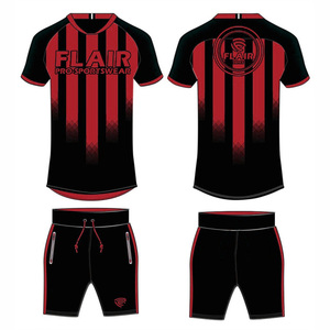 La mejor calidad, diseño personalizado, transpirable, cómodo, conjuntos de uniformes de camiseta de fútbol, servicio OEM para jóvenes, jugadores masculinos, corte automatizado - Product Image 6