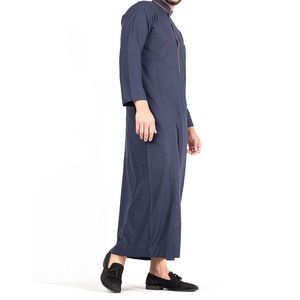 Nueva moda 2025 para hombre islámico Thobe personalizado de manga larga de talla grande ligero transpirable ropa de primavera - Product Image 3