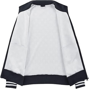 Conjunto Deportivo Personalizado con Bordado Chenille, Cremallera Lateral en la Manga, Pantalones Deportivos Ajustados, Estilo Deportivo para Hombre, Subido por Dress Sports - Product Image 4