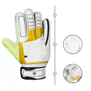 Gants de gardien de but de football en cuir de haute qualité, légers, respirants, réglables, à la vente - Product Image 5