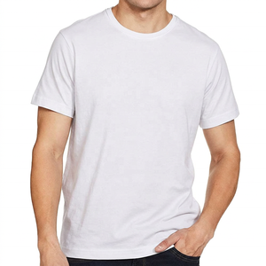Camiseta de algodón con cuello redondo y estampado personalizado, estilo urbano, de punto, lavada, de moda, superventas - Product Image 4