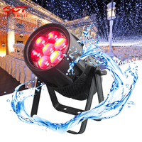 Projecteur de scène extérieur Zoom Wash Light 7x40W RGBW étanche avec gradation fluide pour application en lieux de spectacle en direct