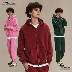 Vente en gros de sweats à capuche unisexes 300 GSM Premium Sweatshirts lourds Prix d'usine Sweats à capuche chauds doux et confortables - Product Image 5