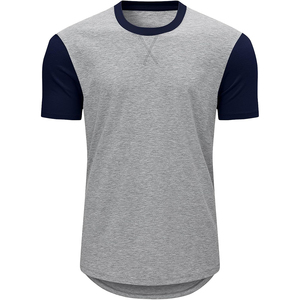 Nouveau mMen's Trendy Marque D'été À Manches Courtes T-Shirt Poids Lourd 250G Simple Style Décontracté Confortable Col Rond Cool Feel Solide - Product Image 5