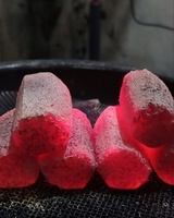 Charbon de coco naturel à 100 % en forme hexagonale pour chicha et narguilé, faible teneur en cendres