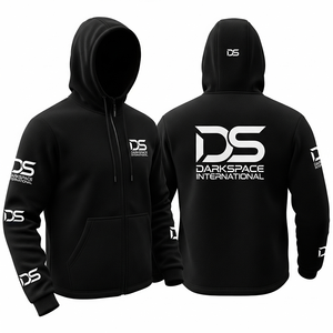 Sudadera con Capucha Unisex, 100% Algodón, Talla Grande, con Cierre, Personalizable, Transpirable, Ecológica, Tejida, Ropa de Invierno, Diseño Liso - Product Image 2