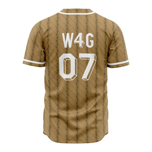 Maillots de baseball personnalisés, impression 3D patchwork, tissu personnalisé polyester/coton, respirant, anti-humidité - Product Image 2