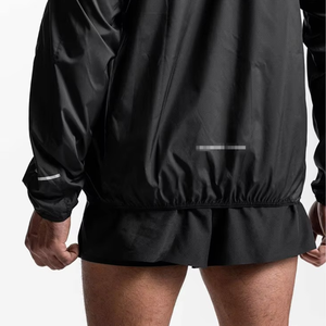 เสื้อแจ็กเก็ตกีฬาของผู้ชายมาใหม่พร้อมปกเสื้อแบบนิ่มแห้งเร็วและซิปปิดพิมพ์ลายเสื้อกันลมสำหรับผู้ชาย - Product Image 3