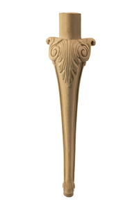 עץ מלא רגליים מעוגלות עיצוב מגולף עבור כיסא שולחן עבודה כיסא הלבשה סלון ריהוט מקום פרויקטים בחוץ - Product Image 2