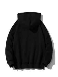 Sudaderas con capucha de otoño para hombre 100% algodón con diseño bordado lavado a la piedra y estampado digital Material térmico de alta calidad - Product Image 3