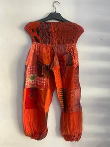 Sarouel patchwork unisexe toutes saisons avec poches Baggy vêtements de festival d'été pour femmes hommes pantalons longs d'été pour dames - Product Image 2