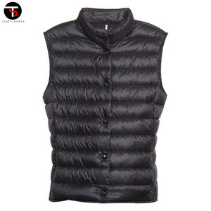 OEM Gilet matelassé personnalisé Gilet isolé léger avec logo Gilet matelassé unisexe Streetwear Vêtements d'extérieur Hommes sans manches - Product Image 5