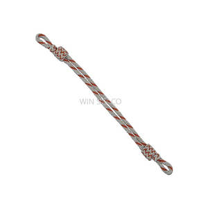 Correas de oficina de lingotes de metal hechas a medida Cordones trenzados de patrón redondo con acabado recubierto para prendas de vestir y sombreros de seda-Hecho en Pakistán - Product Image 2