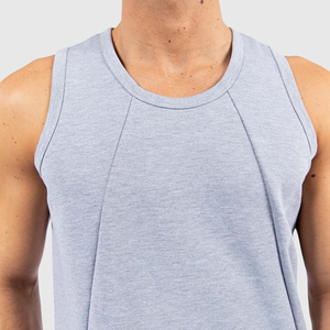 2025 Fabricación personalizada Premium Camisa sin mangas para hombre O-cuello Camiseta sin mangas Alta calidad Promocional en blanco para eventos - Product Image 4