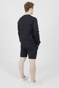 Conjunto de sudadera y pantalones cortos de dos piezas de verano para hombre, deportes informales, manga corta, tejido de poliéster estampado con patrón en relieve - Product Image 6