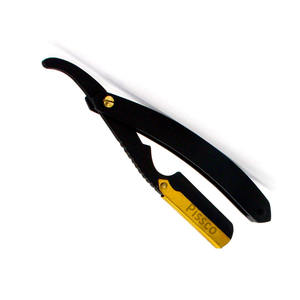 Vente flash : Rasoir de barbier en acier inoxydable avec manche en acier inoxydable et lame interchangeable demi-lame - Product Image 5