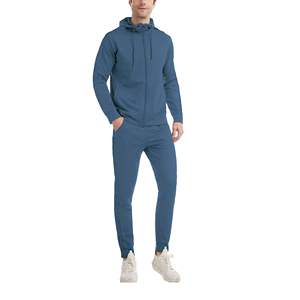 Survêtement athlétique pour hommes Full Zip Warm Jogging Sweat Suits Gym Training Sport Survêtement Set Breathable Made in Pakistan - Product Image 1