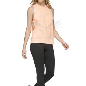 Camiseta sin Mangas para Mujer, Nueva Moda, Ligera, de Secado Rápido, para Uso en Exteriores, Transpirable, 100% Algodón, Tejido de Punto, Estilo Urbano - Product Image 1