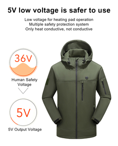 Veste coupe-vent imperméable pour homme avec capuche Manteau de sport léger en denim Logo personnalisable Vêtements d'extérieur à fermeture éclair teintés dans la couleur - Product Image 6