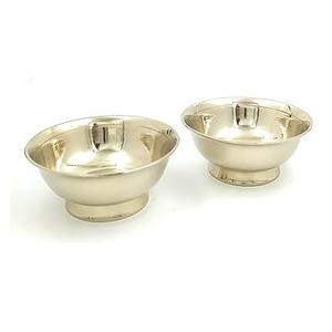 New Silver Brass <b>Dessert</b> <b>Bowl</b> with Embossed Design for Home Hotel and Restaurant Metal Serving <b>Bowl</b> with Silver Color - Product Image 2