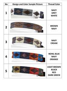 Cinturón de Polo de Cuero de Jinete con Diseño Personalizado Cosido a Mano Extra Premium, Patrón Clásico de Polo de Divine International - Product Image 3