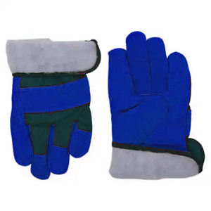 Guantes DE SEGURIDAD Premium Heavy Duty Rigger Cómodos guantes de cuero resistentes al frío Palma dividida de vaca con forro de piel gruesa - Product Image 6