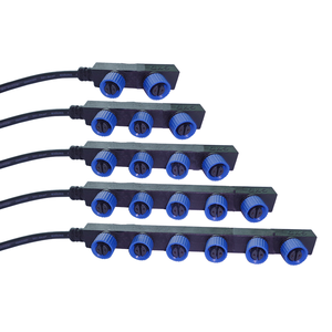 M15防水IP68屋外用電源プラグソケットケーブルコネクタ、安全なネジロック付き、LED照明および産業用配線に最適 - Product Image 4