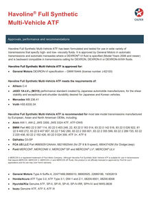 Havoline พลาสติกสังเคราะห์อเนกประสงค์14กก. ประสิทธิภาพสูง ATF สำหรับทำความสะอาดน้ำมันหล่อลื่นเครื่องยนต์เปลี่ยนเกียร์เรียบประเทศไทย - Product Image 3