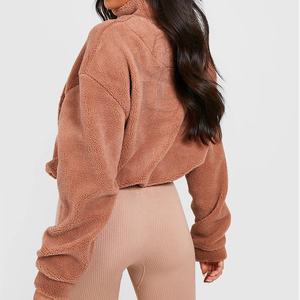 Logo personnalisé Sportswear Sports Gym Zipper Femmes Sweat Moitié Surdimensionné Street Wear Sweat Tarif de gros OEM Personnalisation - Product Image 4