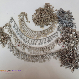 โซ่โบราณคูจิสไตล์โบฮีเมียนสำหรับเครื่องแต่งกายดั้งเดิมอุปกรณ์งานฝีมือและนักออกแบบเครื่องประดับ - Product Image 1