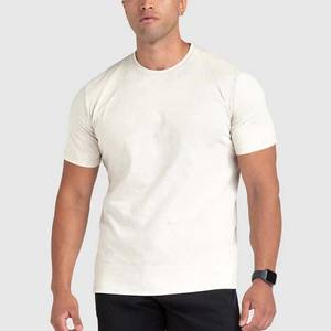 Venta al por mayor de los hombres Casual ácido lavado camisetas Drop Shoulder secado rápido personalizado lavado 100% algodón High Street Style camiseta para hombres - Product Image 4