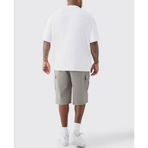 กางเกงขาสั้นคาร์โก้ผ้าฝ้ายระบายอากาศสำหรับผู้ชายในฤดูร้อน - Product Image 2