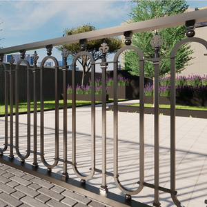 Elegante valla de hierro forjado y paneles de valla de aluminio al aire libre para diseños de valla de privacidad y jardín atemporal - Product Image 4