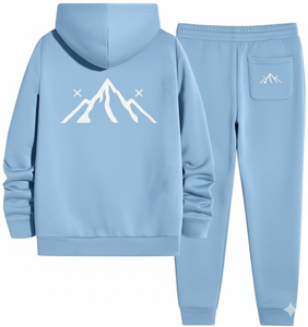 Conjunto Deportivo de Invierno para Hombre |   Color Personalizado |   100% Algodón Fleece |   Chándal Deportivo Sólido Antibacteriano Transpirable con Capucha - Product Image 2