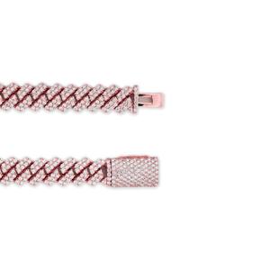 Cadena cubana en negrita en oro amarillo de 10 quilates con diamantes cultivados en laboratorio brillantes collar helado para hombres moda Hip Hop - Product Image 2