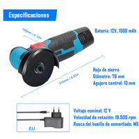 Meuleuse d'angle sans fil professionnelle DON FELIZ, 2 batteries, garantie 3 ans, 19500 tr/min, kit d'outils de gravure portable, carbure