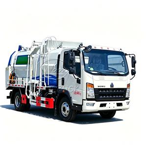 Camión de Basura para Alimentos Sinotruk How de 8m³ con Elevación Hidráulica, Directo de Fábrica - Product Image 6