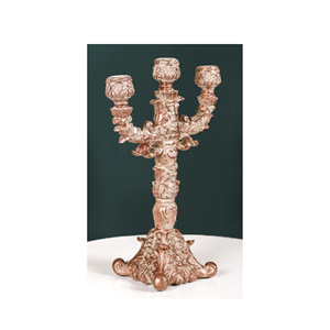 Candélabre en cristal à 5 bras en métal de conception indienne pour la décoration de fête de mariage et d'événement à la maison forme personnalisée taille régulière - Product Image 6