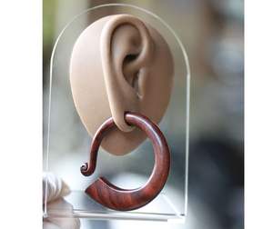 Vente directe d'usine rétro Style occidental Vintage bois goutte d'eau boucles d'oreilles meilleur prix bas quantité minimale de commande vente chaude accessoires de mode - Product Image 3