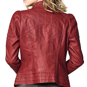 Chaquetas de Cuero para Mujer de Pakistán, Alta Calidad, Moda Femenina, Chaquetas de Cuero de Piel de Oveja Original, Talla Personalizada - Product Image 4